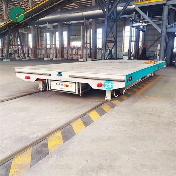 Industrial Vertical And Horizontal Moving Rail Electric Flat Cart