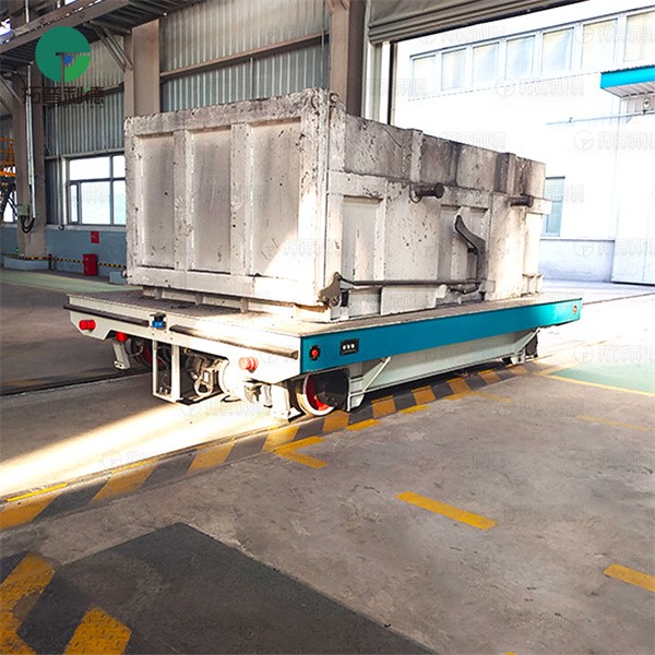 Industrial Vertical And Horizontal Moving Rail Electric Flat Cart