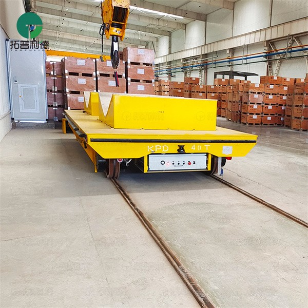 40T High Efficiency Rail Transfer Carts With V-Frame