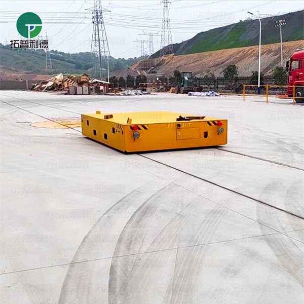 30T High Payload Customized Rail Transfer Cart With Turntable