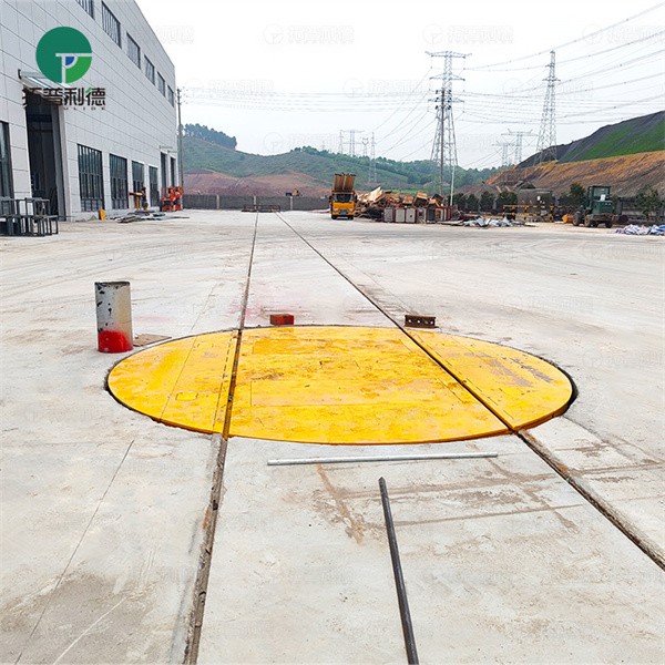 30T High Payload Customized Rail Transfer Cart With Turntable