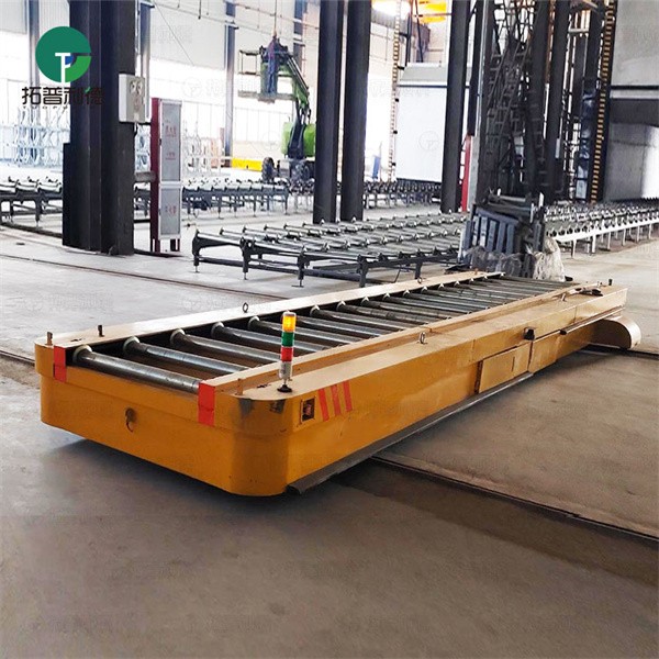 3T Customized Warehouse Rail Guided Vehivles With Roller Table