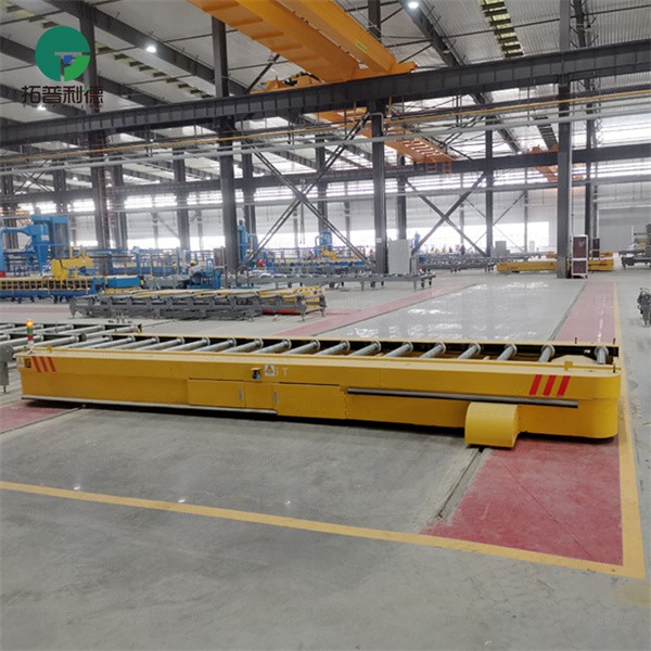 3T Customized Warehouse Rail Guided Vehivles With Roller Table