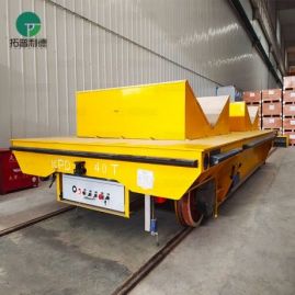 40T High Efficiency Rail Transfer Carts With V-Frame