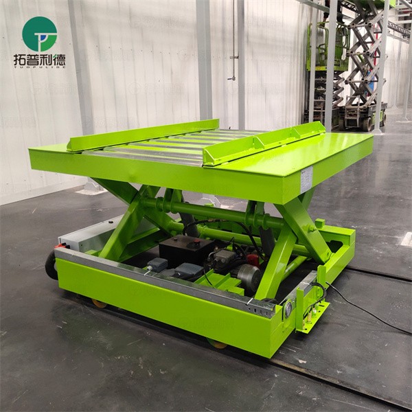 0.5Ton Scissor Lift Rail Transfer Trolleys With Roller