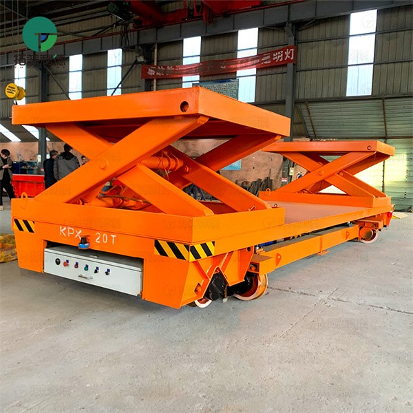 20Ton Customized Industrial Scissor Lift Rail Transfer Trolley