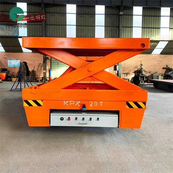 20Ton Customized Industrial Scissor Lift Rail Transfer Trolley