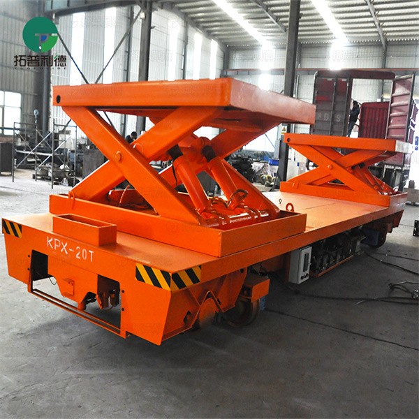 20Ton Customized Industrial Scissor Lift Rail Transfer Trolley