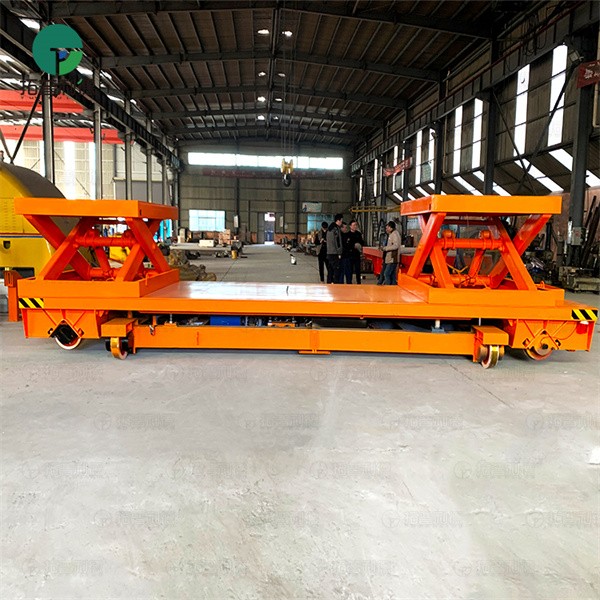 20Ton Customized Industrial Scissor Lift Rail Transfer Trolley