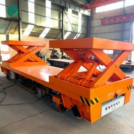 20Ton Customized Industrial Scissor Lift Rail Transfer Trolley