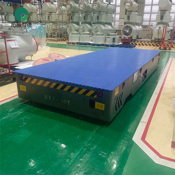 Customized 10T Steerable Factory Trackless Transfer Cart