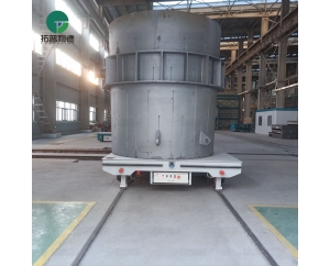 Brand-new 10-ton Low-voltage Rail-powered Mold Transfer Cart Facilitates Heavy-duty Transportation