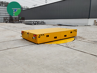 The Application of Battery-Powered Rail Turntable Carts in Building Materials Factories