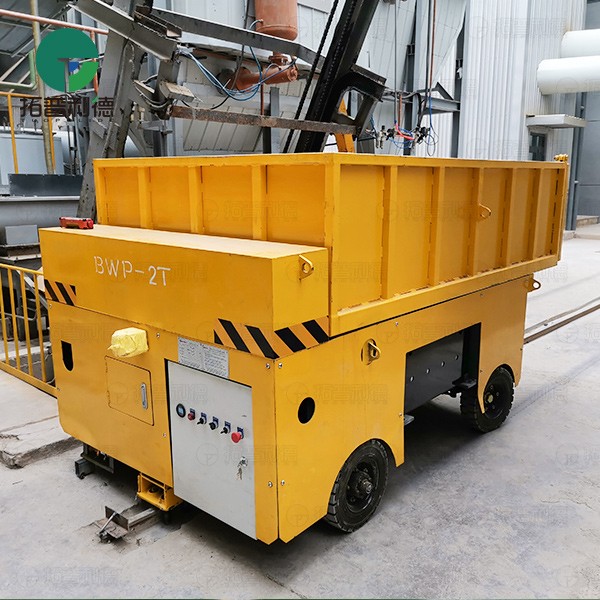 2 Tons Battery Powered Monorail Transfer Cart for Waste Treatment Plants