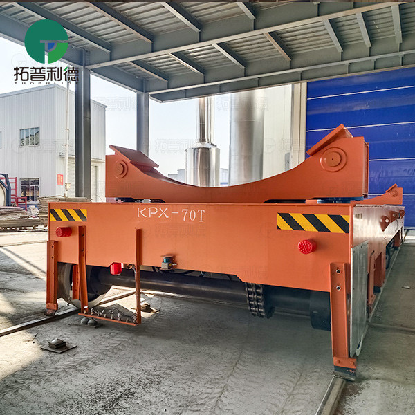 70T Battery Powered Hydraulic Lifting Rail Transfer Cart