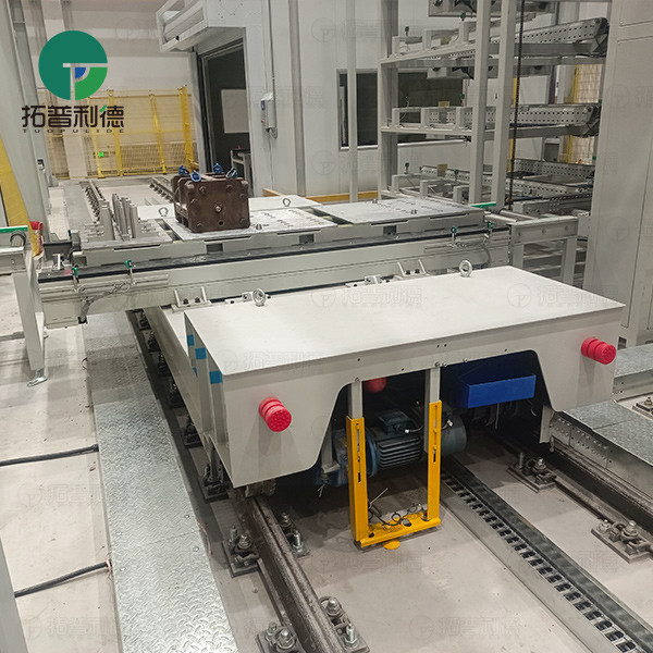 Accurate Docking Mobile Cable Drive Rail Guided Vehicle