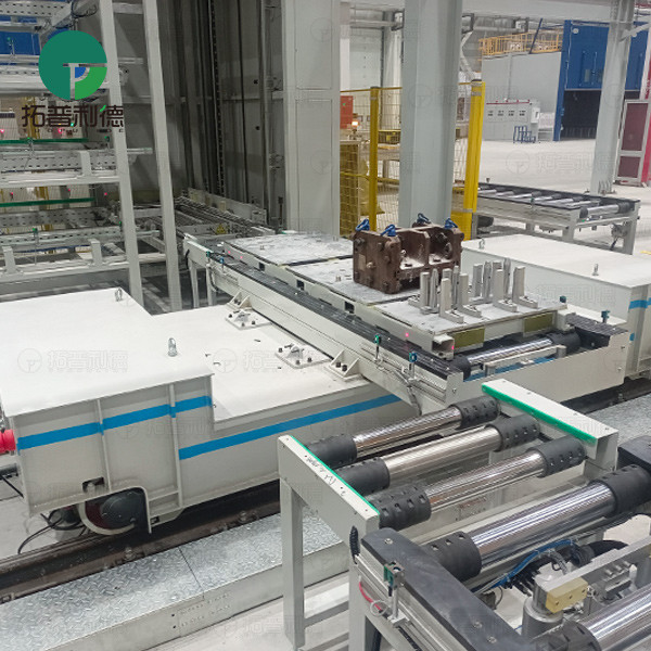 Accurate Docking Mobile Cable Drive Rail Guided Vehicle