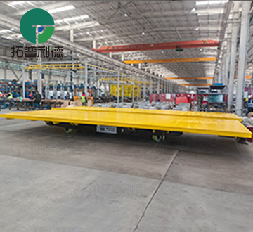 Trackless transfer cart with detachable table helps upgrade material handling
