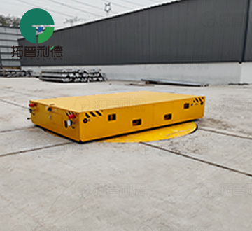 The Application of Battery-Powered Rail Turntable Carts in Building Materials Factories