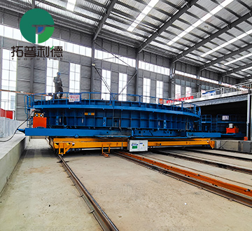 Accurate Docking High Temperature Proof Rail Transfer Cart