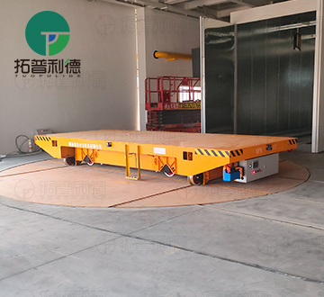 Customized Rail Turntable Cart for Mold Delivery in High Temperature Workshop