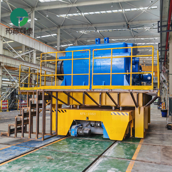 105 Tons Hydraulic Lifting Rail Battery Operated Transfer Cart