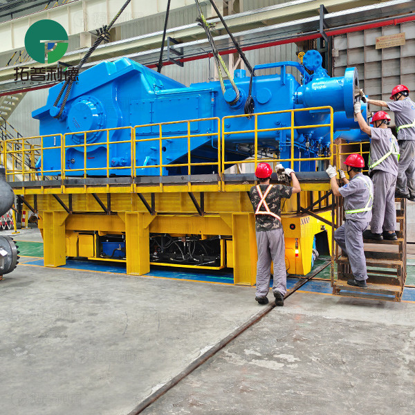 105 Tons Hydraulic Lifting Rail Battery Operated Transfer Cart