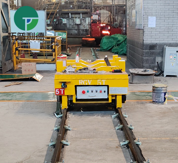 5 Tons Battery Powered RGV–Expert in Heavy load Handling for High Temperature Workshops