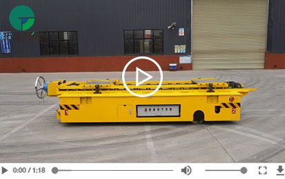 Customizd 20 Tons Battery Drive Trackless Transfer Cart
