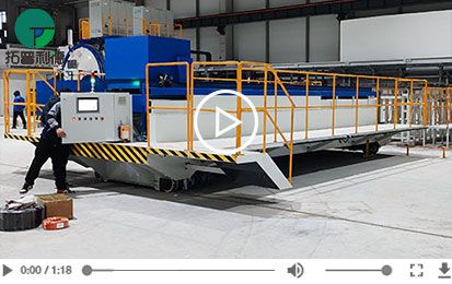 High Temperature Proof Hydraulic Lifting Rail Transfer Cart