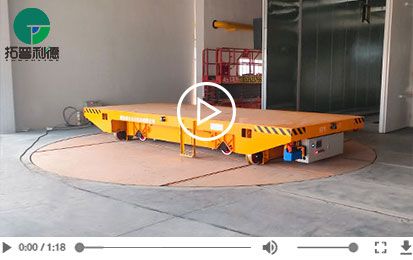 360 Degree Rotation Hydraulic Lifting Rail Turntable Cart