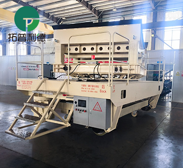 Trackless Transport Cart Powered by Batteries for Airport 34 Tons Mold