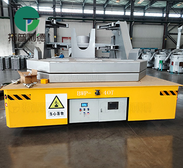 Steerable High Temperature Proof 40 Tons Trackless Transfer Cart