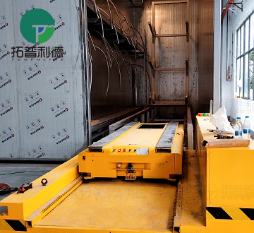 Anti-heat Hydraulic Lifting Battery Powered RGV for Mold Delivery