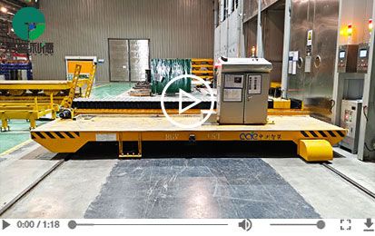 Accurate Docking 15 Tons Electric Rail Guided Vehicle