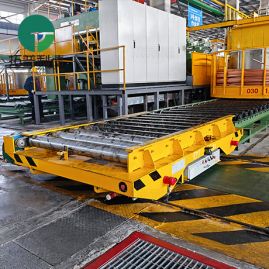 Accurate Docking 3 Tons Roller Table Rail Electric Transfer Cart