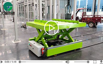 0.5 Tons Hydraulic Lifting Rail Transfer Cart