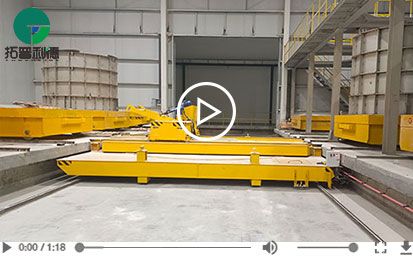 Customized Rotating Remote Control Rail Transfer Cart