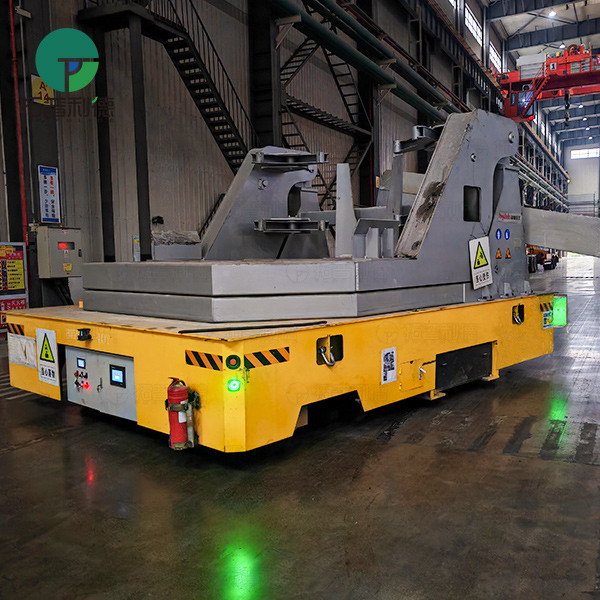 40 Tons Trackless Transfer Cart Tons Molten Aluminum Handling