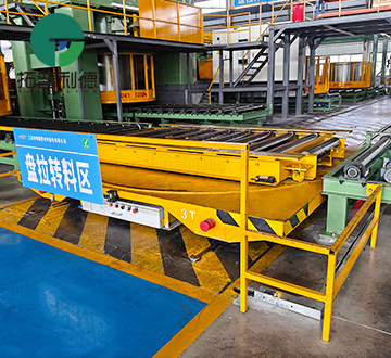 3 Tons Cable Drive Transfer Cart with Roller Table for Mold Handling