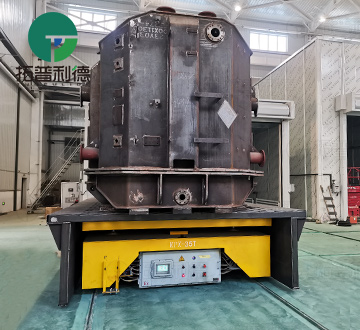 35 Tons Rail Transfer Cart with Hydraulic Lifting Table for Mold Handling