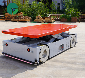 Trackless AGV with Scissor Lifting Industrial Handling Cart