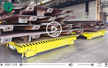 20 Tons Battery Dual-Cart Synchronization Rail Transfer Cart