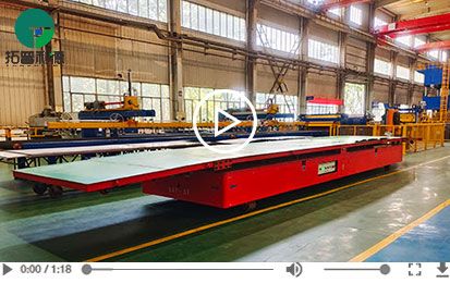 Workshop 5 Tons Steering Battery Trackless Transfer Cart