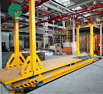 2.5 Tons Lifting Rail Transfer Cart for Mold Handling