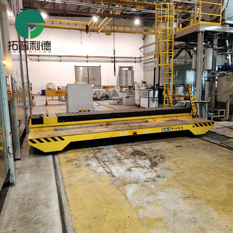 Rail Guided Vehicle for Mold Transport in Workshop