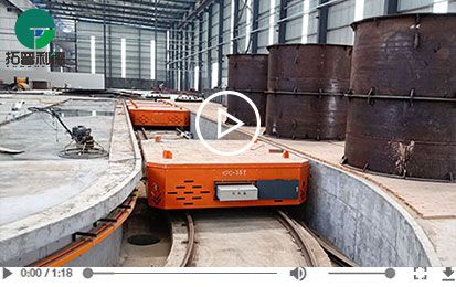 35 Tons Flexible Rail Tranfer Cart in Workshp