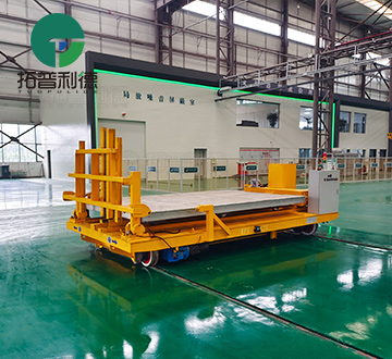 Accurate Docking 13 Tons Battery Lifting Rail Transport Cart
