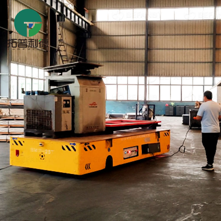 20 Tons Hand Pendant Control Trackless Transfer Cart