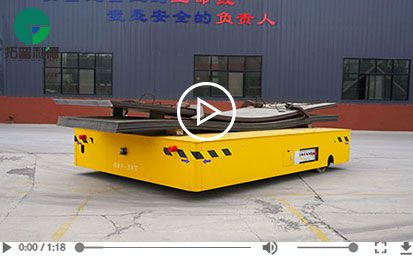 30 Tons Steerable Trackless Transfer Cart